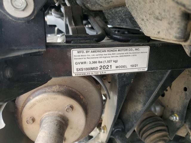 2021 HONDA SXS1000 M5 1HFVE0463M4501300
