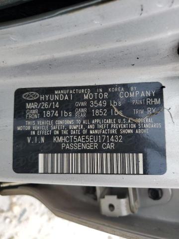 2014 Hyundai Accent Gls VIN: KMHCT5AE5EU171432 Lot: 73899013