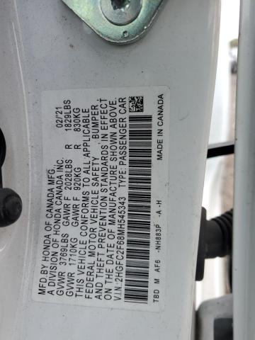 2021 HONDA CIVIC LX - 2HGFC2F68MH545343