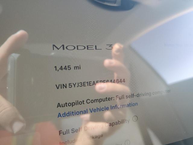 5YJ3E1EA5PF644644 | 2023 TESLA MODEL 3