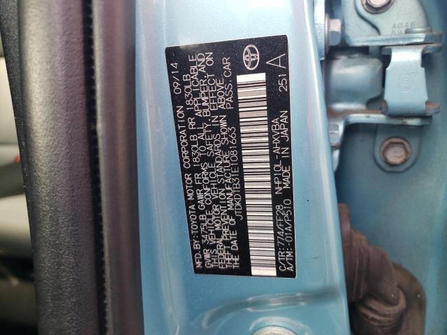 JTDKDTB31E1081663 Toyota PRIUS C
