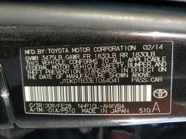 JTDKDTB33E1064041 Toyota PRIUS C