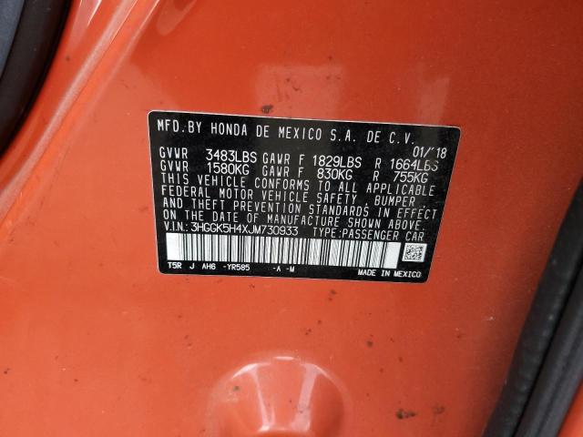 3HGGK5H4XJM730933 Honda FIT LX