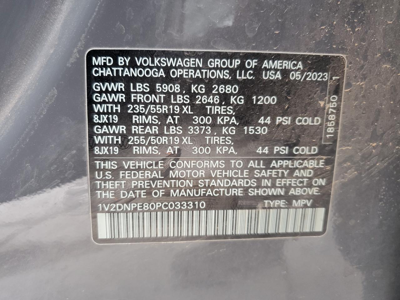 2023 Volkswagen Id.4 Pro vin: 1V2DNPE80PC033310