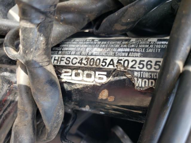 2005 HONDA VT1100 C2 1HFSC43005A502565