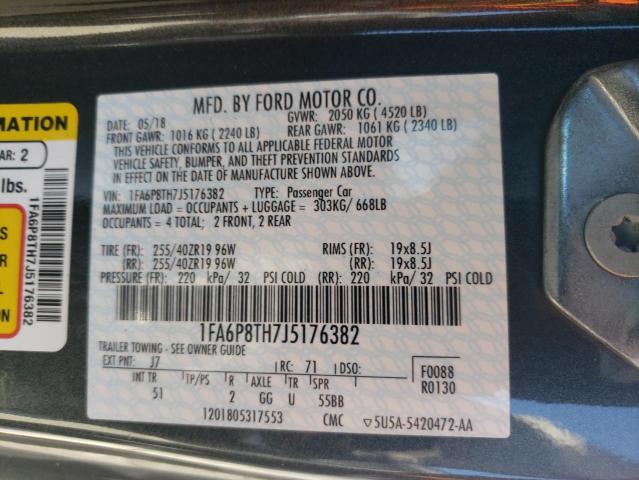 1FA6P8TH7J5176382 Ford MUSTANG