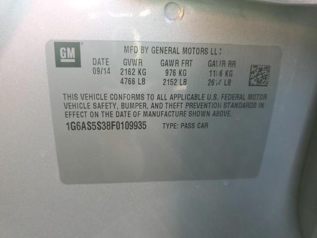 1G6AS5S38F0109935 Cadillac Cts Performance Collection