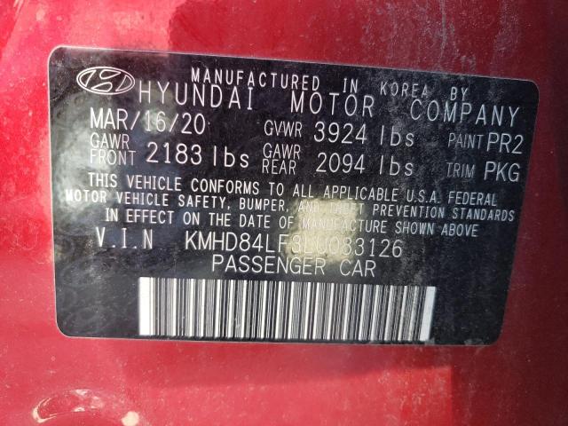 2020 HYUNDAI ELANTRA SE - KMHD84LF3LU083126