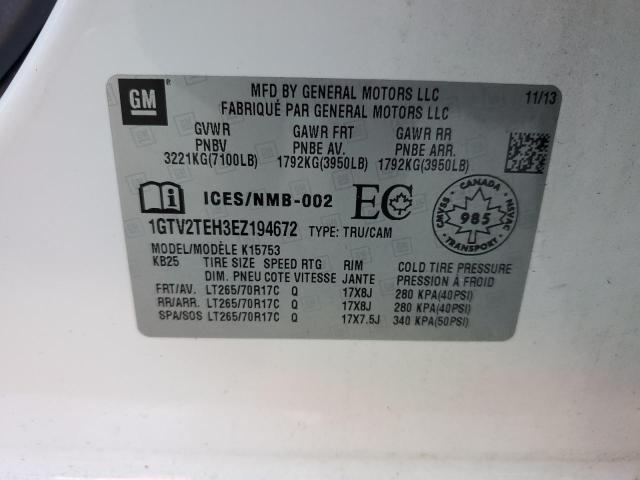 1GTV2TEH3EZ194672 GMC Sierra K1500