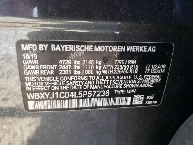 VIN WBXYJ1C04L5P57236 2020 BMW X2, Xdrive28I no.13