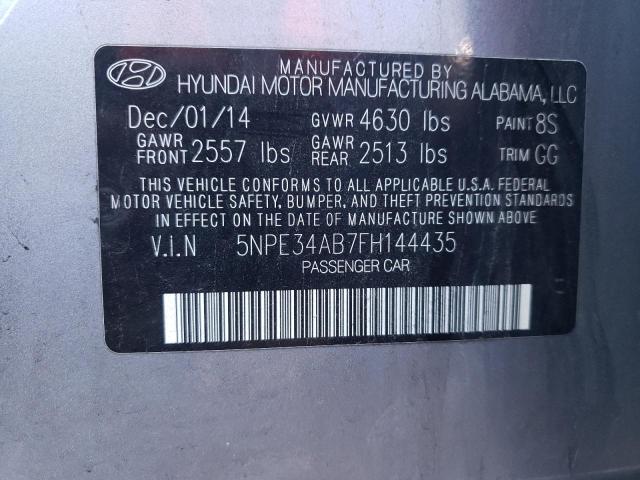 2015 HYUNDAI SONATA SPO - 5NPE34AB7FH144435