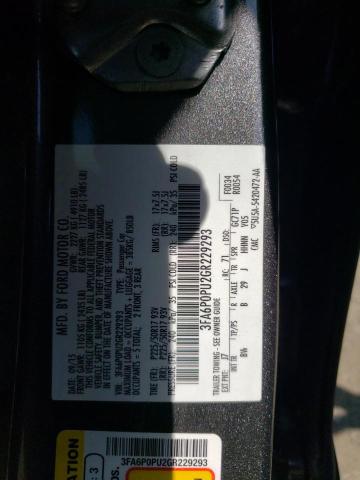 3FA6P0PU2GR229293 2016 FORD FUSION, photo no. 12