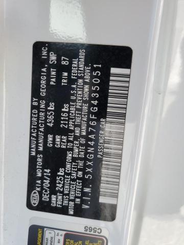 5XXGN4A76FG435051 KIA OPTIMA EX