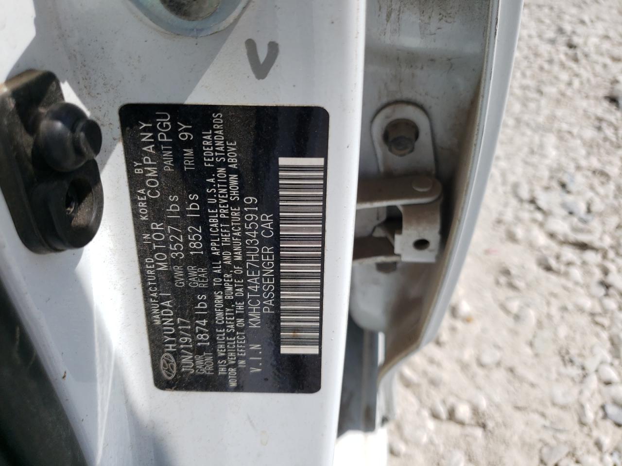 KMHCT4AE7HU345919 2017 Hyundai Accent Se