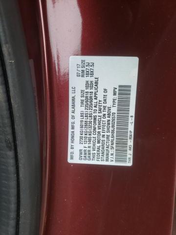 5FNRL6H86JB026570 2018 HONDA ODYSSEY, photo no. 13