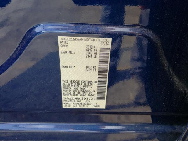 2018 NISSAN LEAF 1N4AZ1CP6JC303721