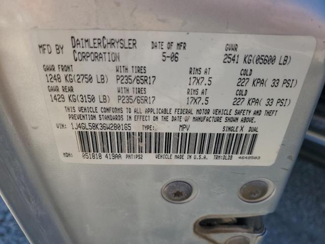 1J4GL58K36W280165 2006 Jeep Liberty Limited