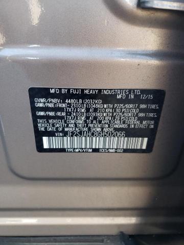 2016 SUBARU FORESTER 2 - JF2SJAHC8GH502066