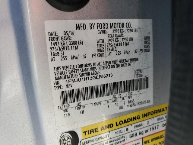 1FMJU1HT3GEF56213 Ford Expedition Xlt