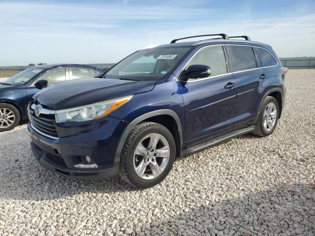 VIN 5TDYKRFHXES037849 2014 Toyota Highlander, Limited no.1