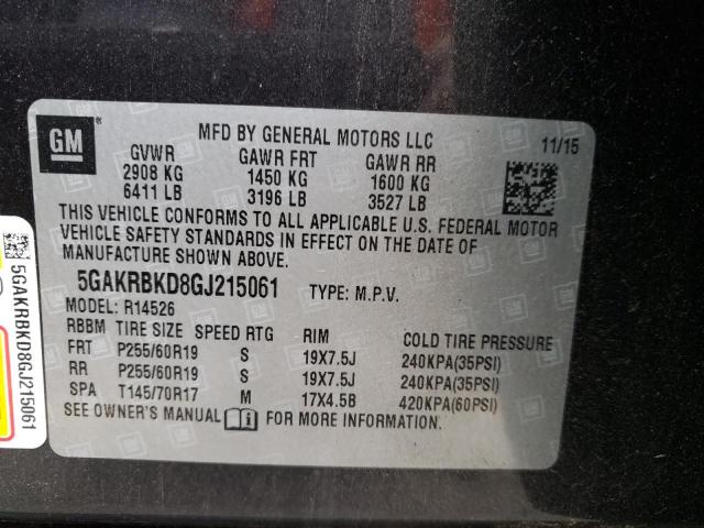 2016 BUICK ENCLAVE - 5GAKRBKD8GJ215061