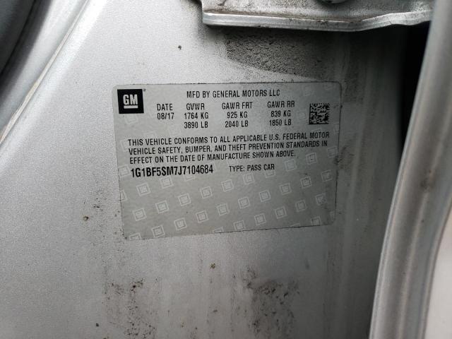 2018 CHEVROLET CRUZ 1G1BF5SM7J7104684
