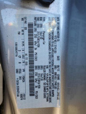 2015 FORD FOCUS SE - 1FADP3FE4FL377896