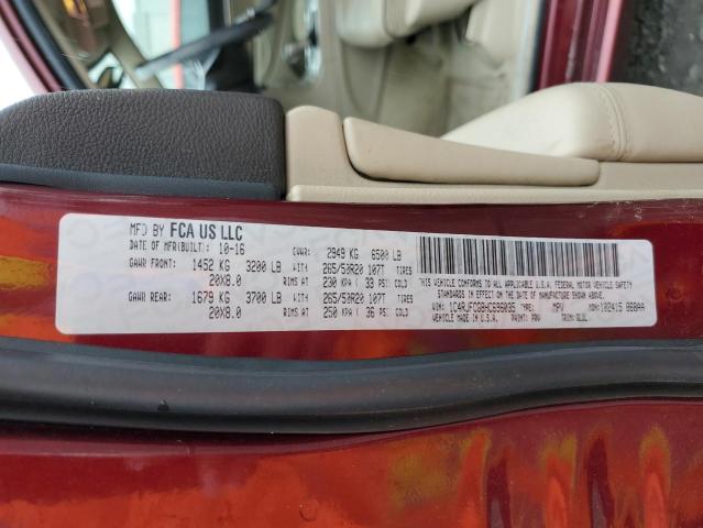 1C4RJFCG8HC696035 Jeep Grand Cherokee Overland