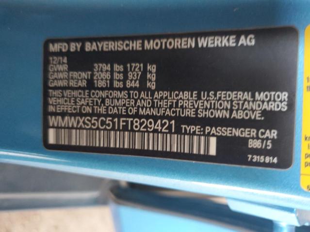 WMWXS5C51FT829421 Mini Cooper