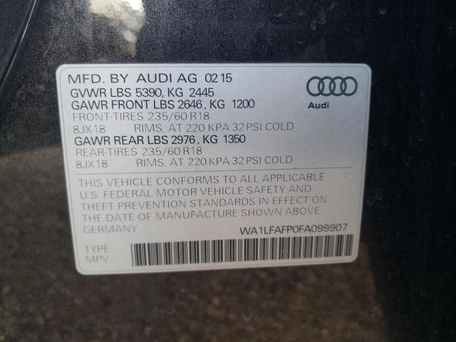 WA1LFAFP0FA099907 | 2015 AUDI Q5 PREMIUM