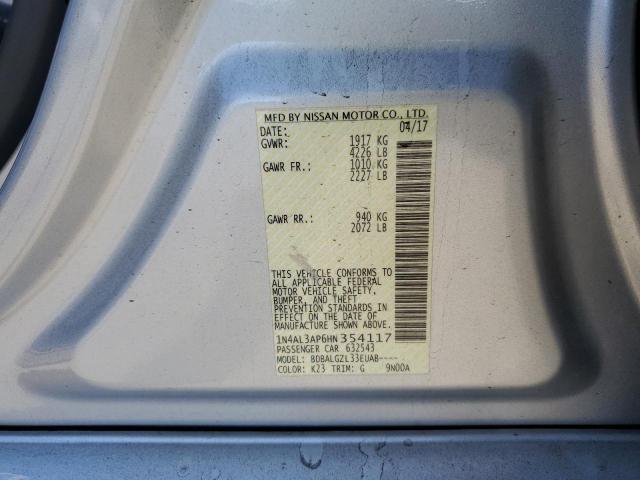 2017 NISSAN ALTIMA 2.5 - 1N4AL3AP6HN354117