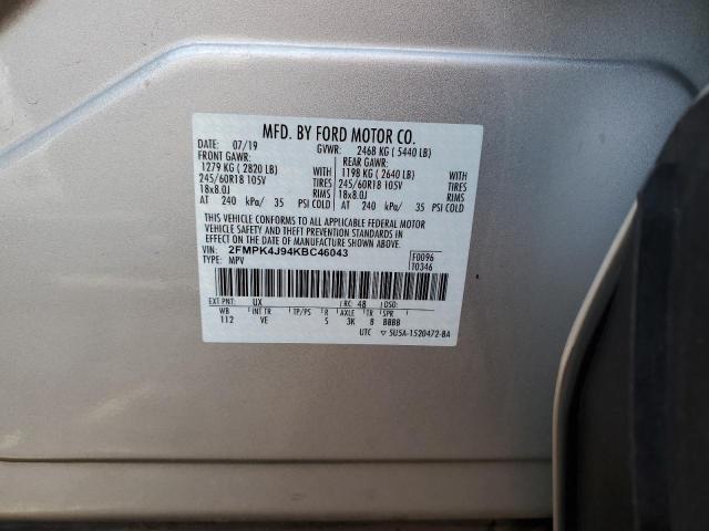 2FMPK4J94KBC46043 Ford EDGE SEL