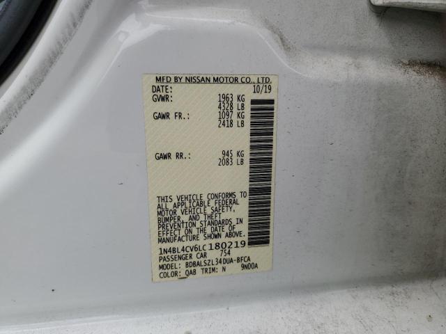 1N4BL4CV6LC180219 Nissan ALTIMA SR