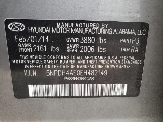 5NPDH4AE0EH482149 | 2014 HYUNDAI ELANTRA SE