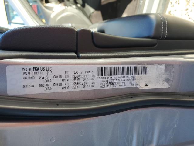 1C4RJFBG6GC316674 Jeep Grand Cherokee Limited