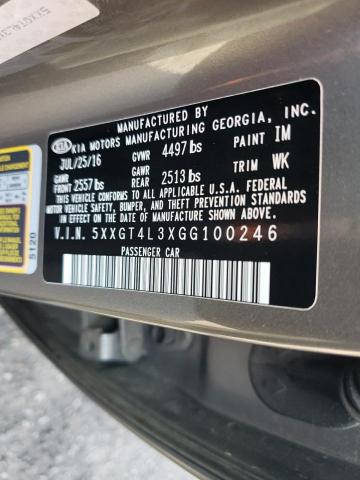 5XXGT4L3XGG100246 KIA Optima Lx
