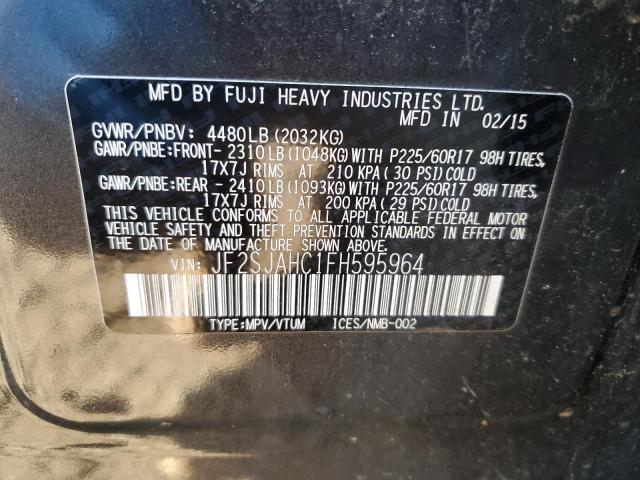 JF2SJAHC1FH595964 Subaru Forester 2.5i Limited