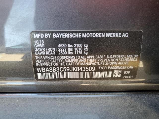 WBA8B3C59JK843509 BMW 340 I