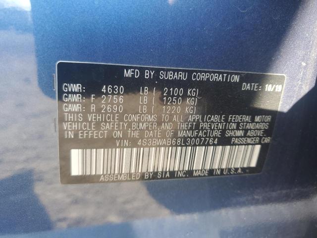 2020 SUBARU LEGACY 4S3BWAB68L3007764