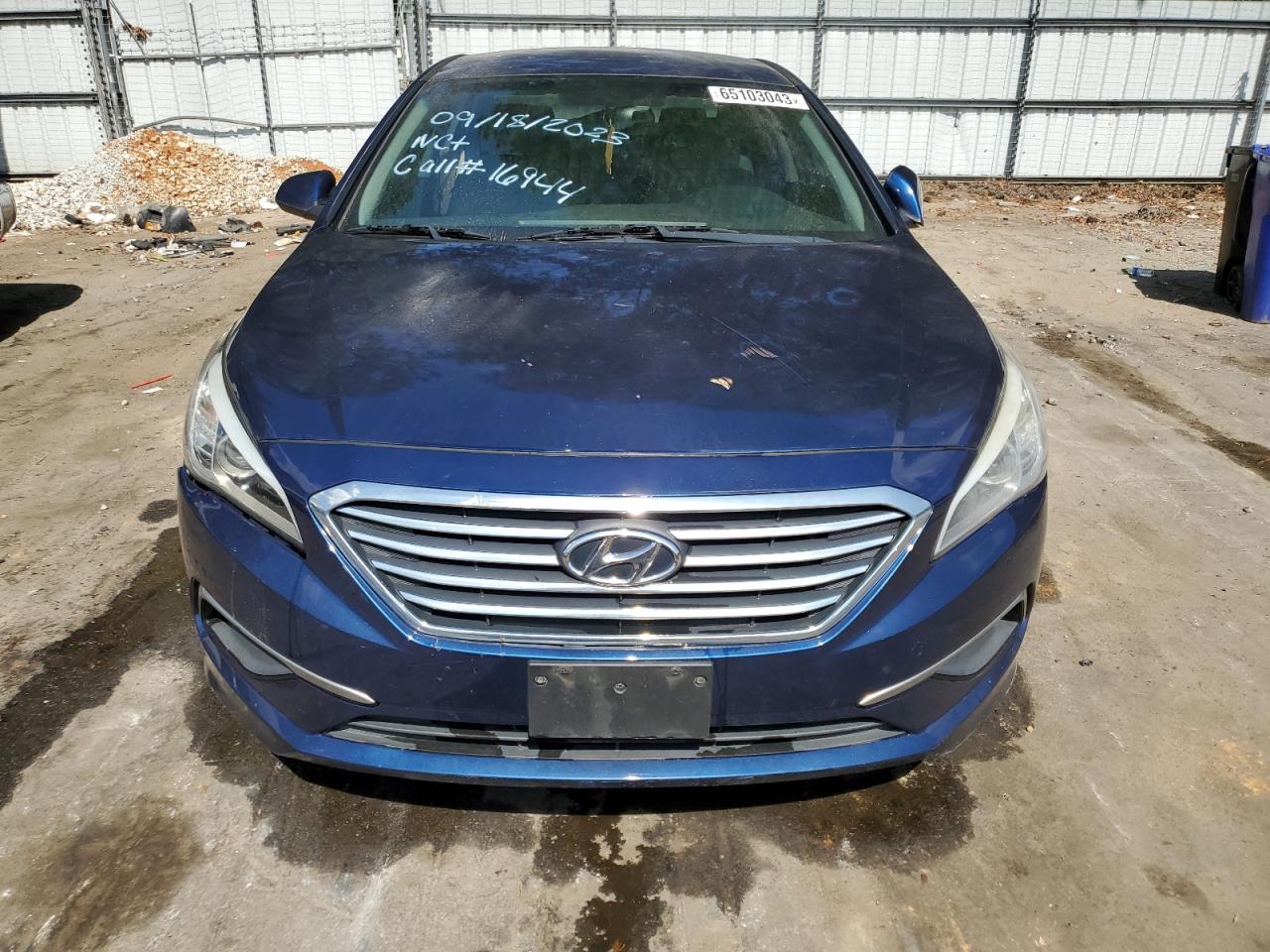 2016 Hyundai Sonata Se vin: 5NPE24AF8GH372077