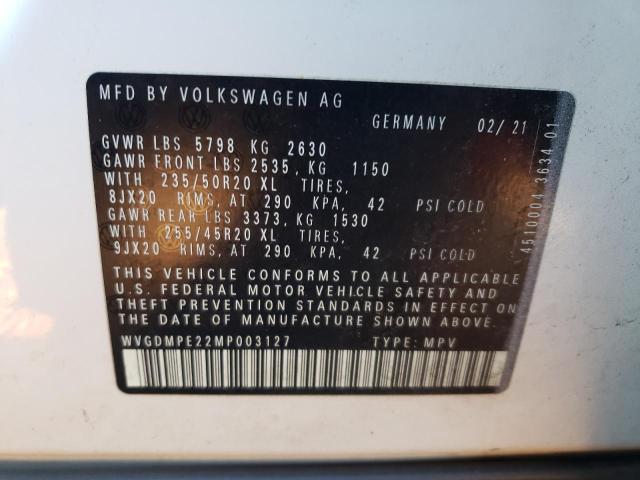 2021 VOLKSWAGEN ID.4 FIRST WVGDMPE22MP003127