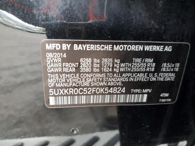 VIN 5UXKR0C52F0K54824 2015 BMW X5, Xdrive35I no.13