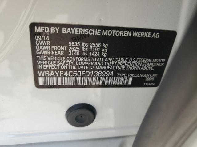 VIN WBAYE4C50FD138994 2015 BMW 7 Series, 740 LI no.12