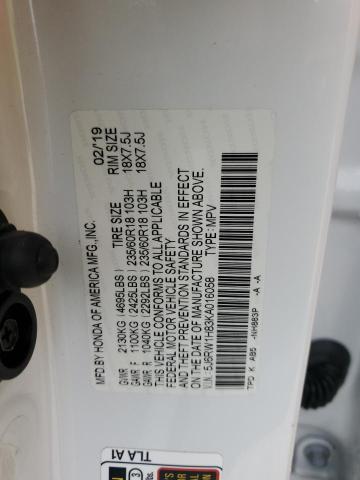 2019 HONDA CR-V EXL - 5J6RW1H83KA016058
