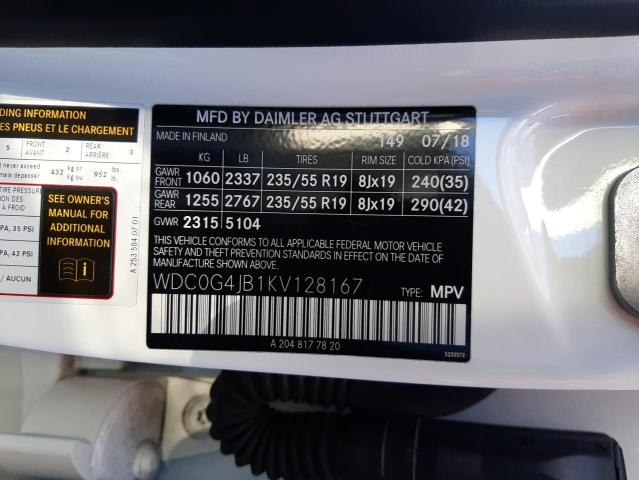 WDC0G4JB1KV128167 Mercedes-Benz GLC 300