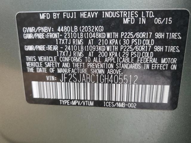 JF2SJABC1GH405512 Subaru Forester 2.5i