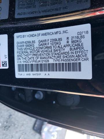 2018 HONDA ACCORD EXL - 1HGCV1F60JA121026