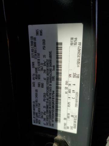1FTEW1EG8GKF81794 Ford F150 Supercrew