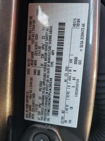 2023 FORD ESCAPE ACT 1FMCU9GN7PUA38539
