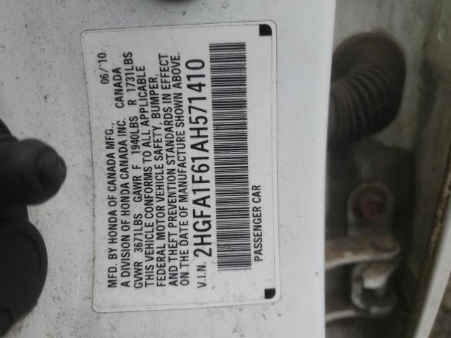 2010 HONDA CIVIC LX-S - 2HGFA1F61AH571410